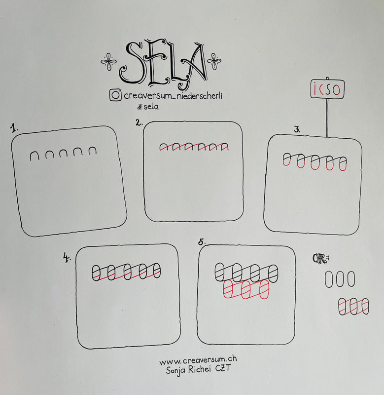 Stepout Sela, Zentangle-Muster