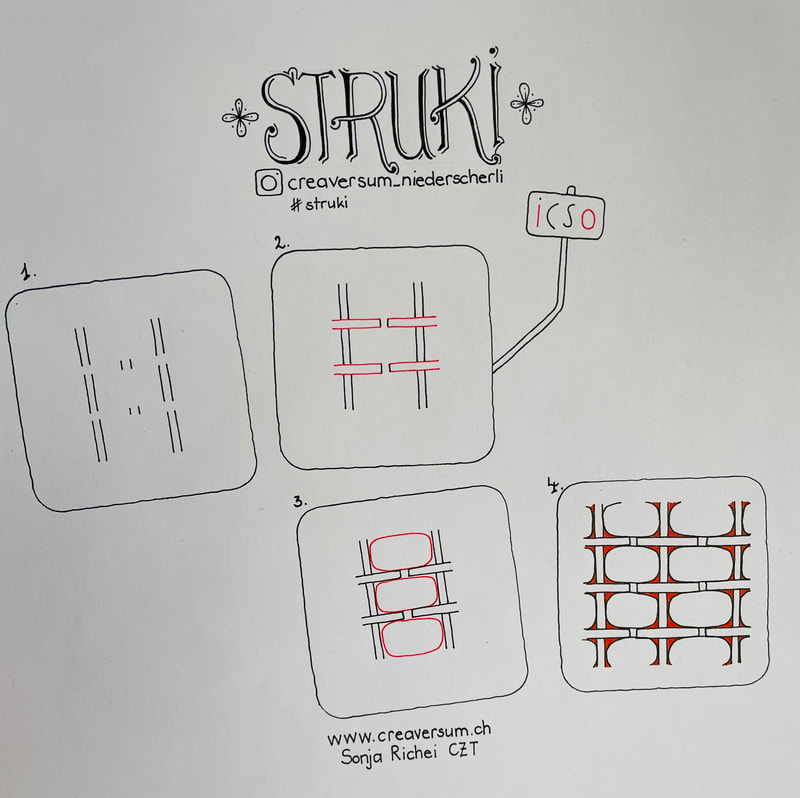 Stepout Struki, Zentangle-Muster
